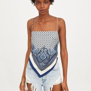 Zara bandanna handkerchief shirt